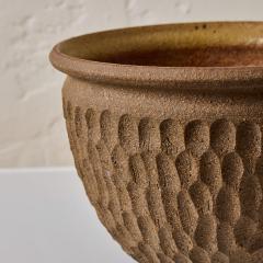 Robert Maxwell 1960s Robert Maxwell Hand Thrown Thumbprint Stoneware Pot - 4217661