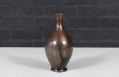 Robert Maxwell Robert Maxwell Studio Ceramic Vase w Brown Glaze - 4103695