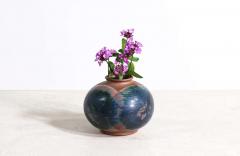 Robert Maxwell Robert Maxwell Studio Stoneware Ceramic Vase with Blue Green Glaze - 2247640