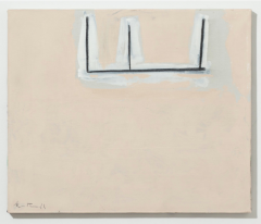 Robert Motherwell Open No 133 Charcoal on Beige 1969 - 4216992