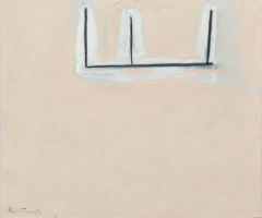 Robert Motherwell Open No 133 Charcoal on Beige 1969 - 4217544