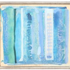 Robert Natkin Mid Century Modernist Watercolor Gouache Painting by Robert Natkin - 3899265