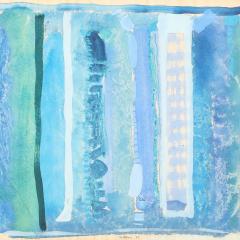 Robert Natkin Mid Century Modernist Watercolor Gouache Painting by Robert Natkin - 3899271