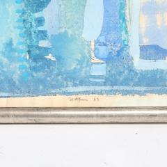 Robert Natkin Mid Century Modernist Watercolor Gouache Painting by Robert Natkin - 3899283