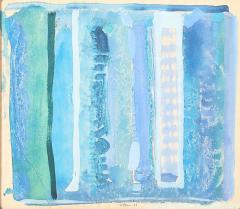 Robert Natkin Mid Century Modernist Watercolor Gouache Painting by Robert Natkin - 3900492