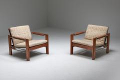Robert Parry Walnut and Chrome Easy Chairs by Rob Parry for Gelderland - 1345162