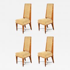 Robert Paveau Robert Paveau documented set of 4 chicest high back chairs - 1482090