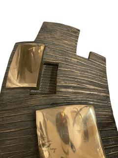 Robert Phandeve 1970s Pair of Sculptural bronze sconces by Robert Phandeve - 4590804
