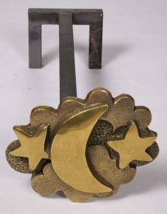 Robert Phandeve Pair of bronze clouds andirons by Robert Phandeve - 731530