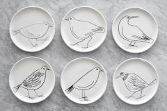 Robert Picault ROBERT PICAULT SET OF 6 BIRD PLATES - 1348256