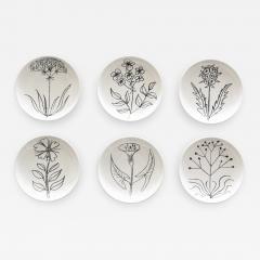 Robert Picault ROBERT PICAULT SET OF 6 BOTANICAL BOWLS - 1349434