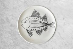 Robert Picault ROBERT PICAULT SET OF 6 FISH PLATES - 1348287