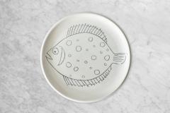 Robert Picault ROBERT PICAULT SET OF 6 FISH PLATES - 1348294