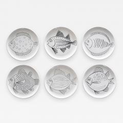 Robert Picault ROBERT PICAULT SET OF 6 FISH PLATES - 1349432