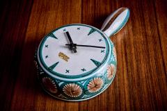 Robert Picault Robert Picault Ceramic Clock France 1950s - 3448167