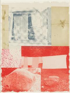 Robert Rauschenberg 1979 Robert Rauschenberg Rose Bay from Rockery Mounds lithograph - 4426471