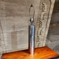 Robert Sonneman Sonneman Lighting 1970s Chrome Cylinder Table Lamp Style of Robert Sonneman - 3296983