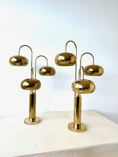 Robert Sonneman Sonneman Lighting Pair of tall brass waterfall table lamps by Robert Sonneman - 4450717