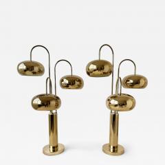 Robert Sonneman Sonneman Lighting Pair of tall brass waterfall table lamps by Robert Sonneman - 4454392