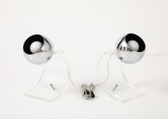 Robert Sonneman Sonneman Lighting Robert Sonneman Chrome Lucite Desk Uplights - 4588182