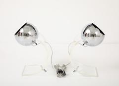Robert Sonneman Sonneman Lighting Robert Sonneman Chrome Lucite Desk Uplights - 4588183