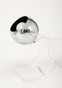 Robert Sonneman Sonneman Lighting Robert Sonneman Chrome Lucite Desk Uplights - 4588186