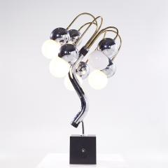 Robert Sonneman Sonneman Lighting Robert Sonneman Style Mid Century Chrome and Brass Table Lamp - 3829907