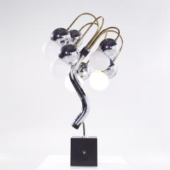 Robert Sonneman Sonneman Lighting Robert Sonneman Style Mid Century Chrome and Brass Table Lamp - 3829908