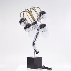 Robert Sonneman Sonneman Lighting Robert Sonneman Style Mid Century Chrome and Brass Table Lamp - 3829911