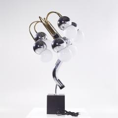 Robert Sonneman Sonneman Lighting Robert Sonneman Style Mid Century Chrome and Brass Table Lamp - 3829912