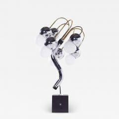 Robert Sonneman Sonneman Lighting Robert Sonneman Style Mid Century Chrome and Brass Table Lamp - 3835308