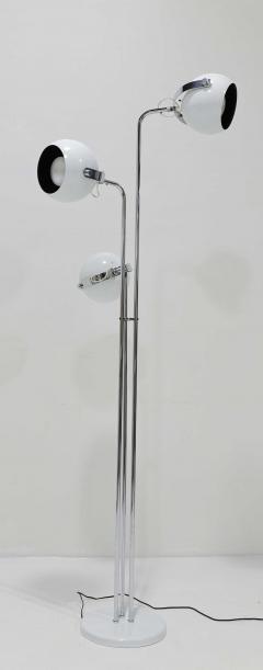 Robert Sonneman Sonneman Lighting Sonneman 3 Arm Oscillating Floor Lamp in Chrome and White - 4029859