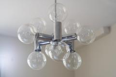 Robert Sonneman Sonneman Lighting Vintage Robert Sonneman Sputnik Style Chrome 9 Bulb Chandelier - 4089678
