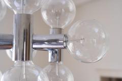 Robert Sonneman Sonneman Lighting Vintage Robert Sonneman Sputnik Style Chrome 9 Bulb Chandelier - 4089684