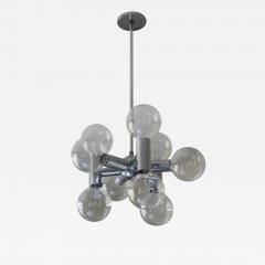 Robert Sonneman Sonneman Lighting Vintage Robert Sonneman Sputnik Style Chrome 9 Bulb Chandelier - 4089897