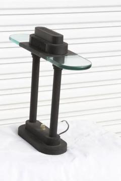 Robert Sonneman Style Black and Glass Table Lamp - 3716117