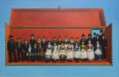 Robert Springfels Oil on Canvas Figurative Painting Titled Personnel of a B - 4528827