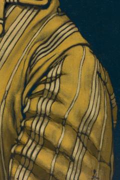 Robert Springfels Robert Springfels American Mid Century Portrait of a lady in yellow Oil on Canva - 4636172