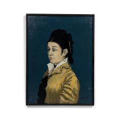 Robert Springfels Robert Springfels American Mid Century Portrait of a lady in yellow Oil on Canva - 4636174