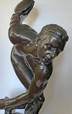 Robert Tait McKenzie Bronze Discus Thrower by Robert Tait McKenzie 1867 1938  - 4452620