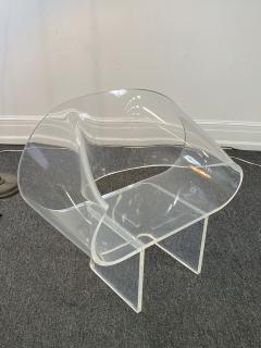 Robert Van Horn RARE ROBERT VAN HORN LUCITE RIBBON LOUNGE CHAIR - 1199503