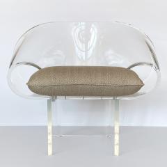 Robert Van Horn Robert Van Horn Lucite Ribbon Lounge Chair Signed - 1230217