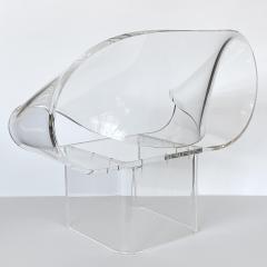 Robert Van Horn Robert Van Horn Lucite Ribbon Lounge Chair Signed - 1230223