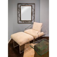 Robert Van Horn Robert Van Horn Stunning Ribbon Chair and Ottoman in Molded Lucite 1970s - 2502942