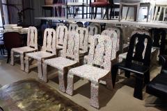 Robert Venturi Rare Robert Venturi Set of 14 Queen Anne Chairs for Knoll circa 1984 signed  - 939206