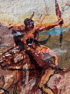 Robert Weaver General George Custer Battle of Little Big Horn in Expressionist Style - 4794135