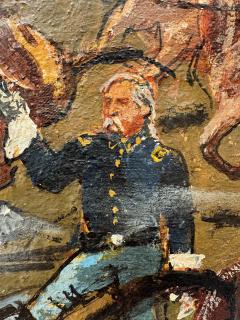Robert Weaver General George Custer Battle of Little Big Horn in Expressionist Style - 4794137