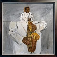 Robert Weaver Saxophone Jazz Musician Charlie Parker Record Album Cover Illustration - 3766479