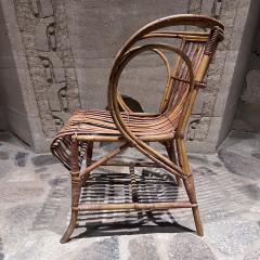 Robert Wengler 1960s Sculptural Wicker Lounge Chair Robert Wengler Denmark - 3356916
