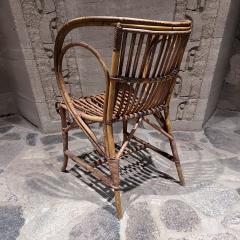 Robert Wengler 1960s Sculptural Wicker Lounge Chair Robert Wengler Denmark - 3356918